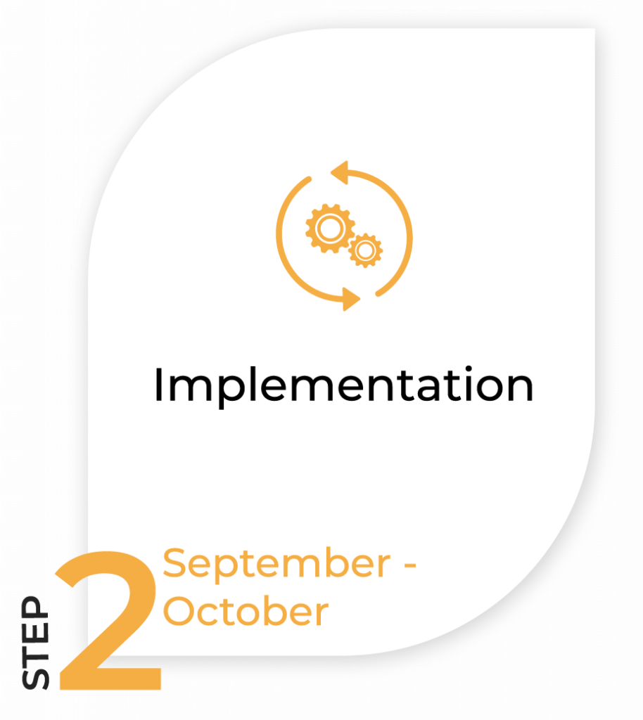 Image of Timeline step 2 - Implementation