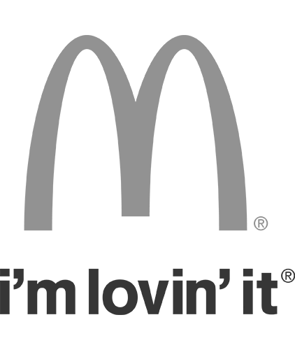 McDonalds Logo in black & white