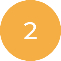 Step 2, Image of a number 2 with a yellow circle background