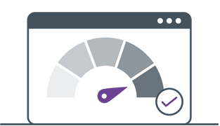 An icon demonstrating CSAT