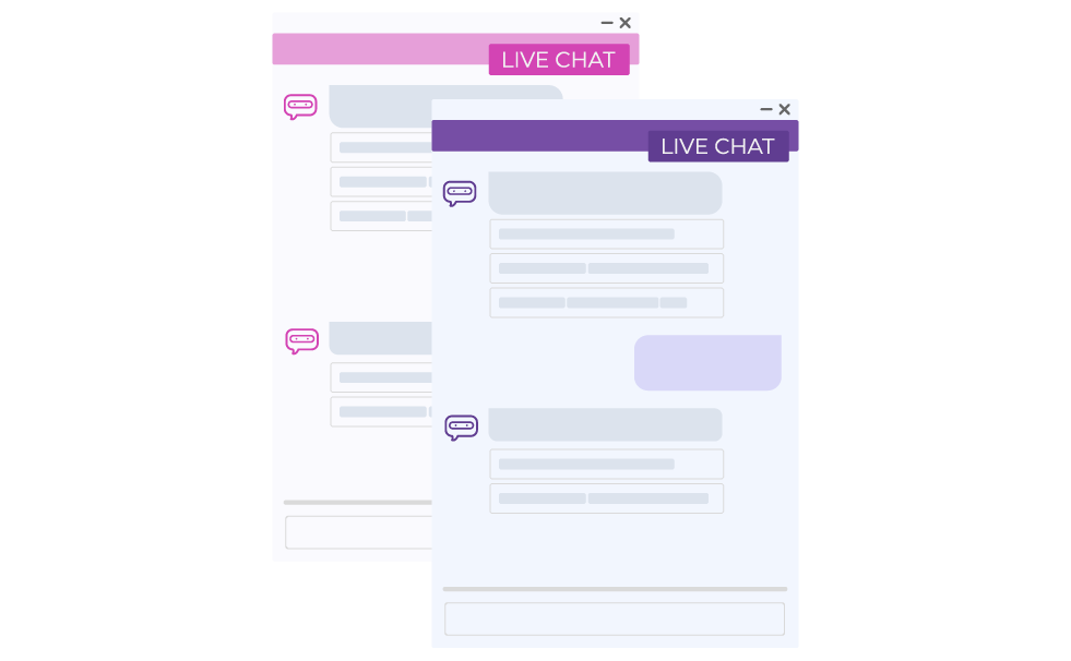A wireframe of a major utility company xan chatbot product